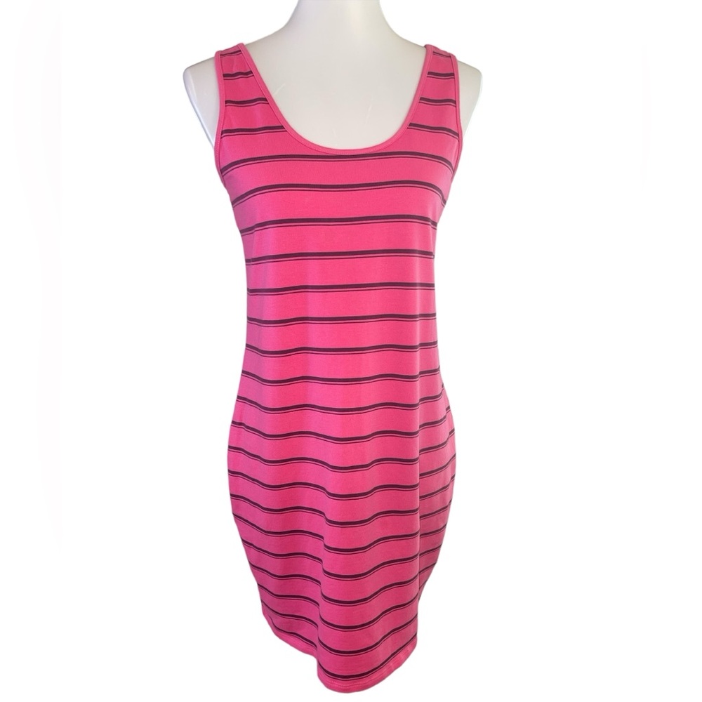 Mission Supply Co. Sleeveless Dress Pink Striped Size Medium